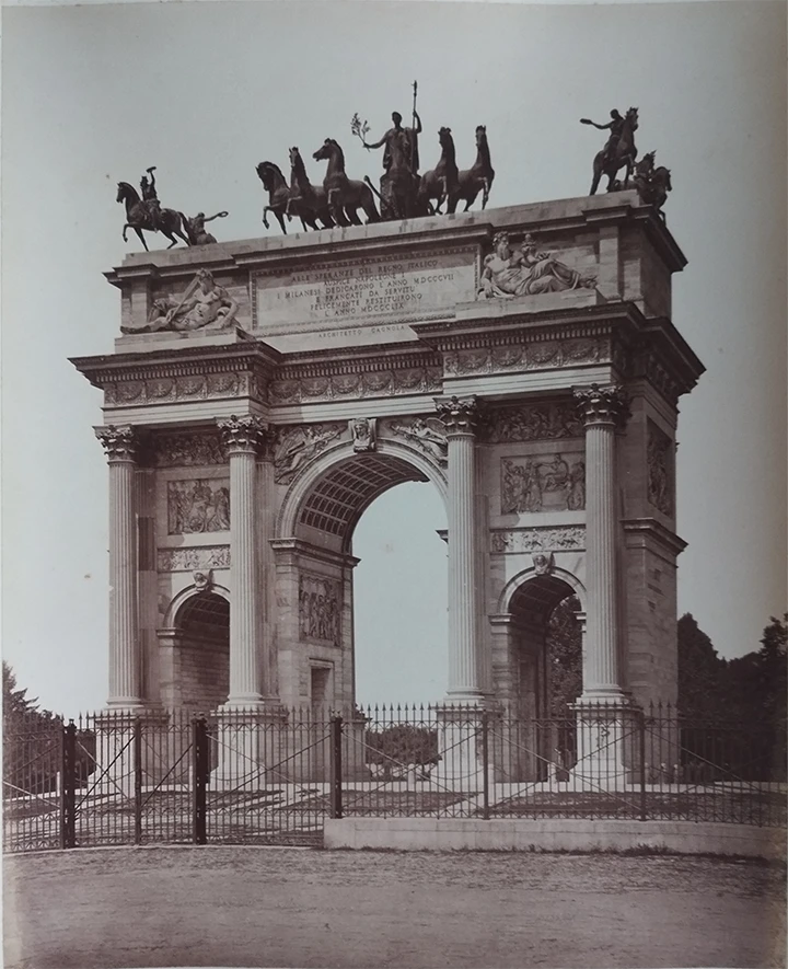 8. Arco della Pace - Giácomo Brogi - Milão (Itália) - c. de 1890 copiar