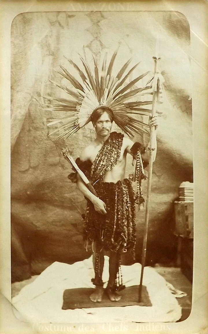 9. Costume des Chefs Indiens - Etnia Appiacaz - Marc Ferrez - Amazonas - c. de 1874 copiar